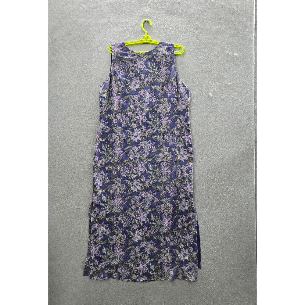 Style & Co. Collection Women Dress 14P Purple Floral Maxi Petite Sleeveless